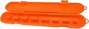 Chainsaw Chain Storage Box, Plastic Saw Chain Carrying Case, Chainsaw Carrying Case, Chainsaw Storage Bag, Electric Saw Chain Carrying Case, Chainsaw Chain Organizer (Orange)