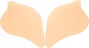 CATIEBYE 1 Pair Bras Invisible Bra Adhesive Strapless Bra Women Backless Lingerie Beige