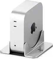 Hagibis Vertical Stand for Mac Mini M4, Aluminum Alloy Laptop Stand Anti-Slip Computer Holder Desktop Stand Compatible with M4 Chip Mac Mini Pro