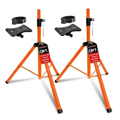 5 Core Speaker Stand Pair Adjustable Heavy Duty PA DJ Studio Monitor Stands