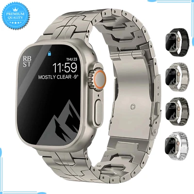Titanium Metal Band Strap For Apple Watch Ultra 49MM Mens Fashion Bracelet