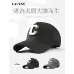 CACUSS 男 棒球帽 高頂 字母 C 標 夏季 鴨舌帽 女 網眼 透氣 大頭圍 硬頂 帽子