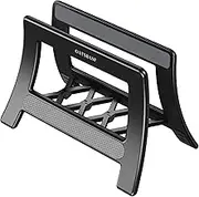 Cutting Board Holder, Cutting Board Rack Chopping Board Holder, Auto Width Adjustable Cutting Board Holder Stand for Countertop Counter Kitchen Cabinet pot lid holders (Black)