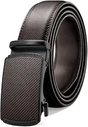 [Generic] Belts for Men - Ratchet Leather Mens Belt 1 3/8" for Jeans - Fits Everywhere, Coffee-b, 110-130CM