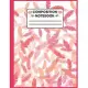 Flamingo Composition Notebook: Watercolor Cute Pink Flamingo composition preschool kindergartencollege ruled notebook journal For Kids, Girls - Wide