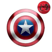 47cm Metal Captain America Shield With Braces, Adult America Captain Cosplay Props, Halloween Party Home Wall Decoration