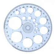 360 Degree Protractor, All round Ruler Template Measuring Tool Drafting Suppl...