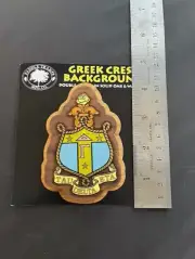 Delta Gamma Sorority Wood Wooden Crest (4") Double Raised