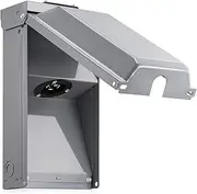 Depisuta Stainless Steel Generator Inlet Box, 30 Amp Generator Power Inlet Box for 4 Prong Cord, 7500W Weatherproof Outdoor Outlet Receptacle with Innovative Cable Exit