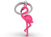 Metalmorphose Miniature 3D Metal Keychain - Flamingo, Whitehill MTM144-01