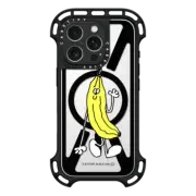 iPhone 16 Pro Ultra Bounce Case MagSafe Compatible Stefan Marx- Banana (Black Outline)