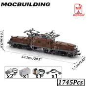 HSB Steam Engine Motorized Locomotive Train Display Model Dr-Baureihe E 94 MOC B