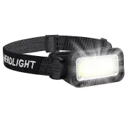 LED Headlamp Rechargeable Headlight Torch Work Light Bar Head Band Lamp W/ Cable