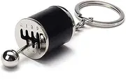 Gear Box Shifter Key Chain | 6-Speed Manual Transmission Gear Shift Key | Auto Gear Shifter Model Metal Alloy Key Chain B/