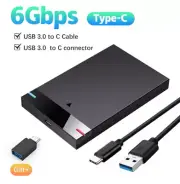 2.5' ENCLOSURE TYPE C USB 3.0 | SSD/HDD CASE SPEED 6GBps | WITH CABLE | FREE OTG