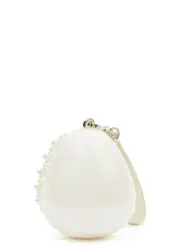 Simone Rocha Micro Egg Pearlescent Perspex top Handle bag - Pearl One Size