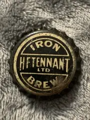 Vintage H F Tennant LTD Iron Brew Soda Bottle Cap New Old Stock Cork Lined