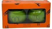 Rae Dunn Boo and Eek Cauldron Halloween Salt and Pepper Shaker Set