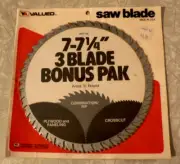NOS Vermont American 7-1/4" Combination Rip Crosscut Plywood Circular Saw Blades