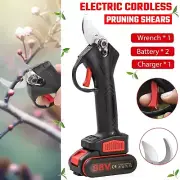 Cordless Electric Pruning Shears Secateurs Branch Scissor Cutter Pruners Tree