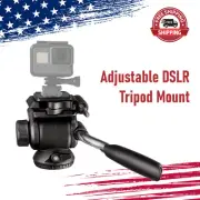 360 Degree Swivel Adjustable DSLR Camera Video Studio Tripod Pan and Tilt Head