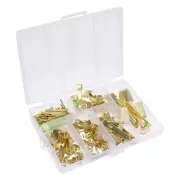 130Pcs Picture Hangers Nails Picture Frame Hook Hangers