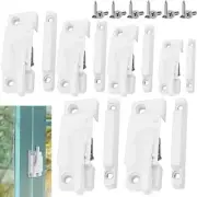 Window Sash Locks White 6 Pack Sliding Window Locks Security Cam Action Windo...