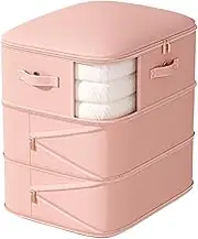 Comforter Bags for Storage | Large Capacity 3-Layer Space Bags With Clear Design,Space Saver Organizer for Luggage Clothing Books Bed Room Dorm Winter Trip