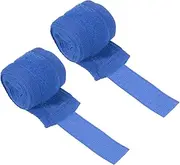 uxcell Boxing Hand Wraps, 2 Pcs 98 Inch Length Elastic Boxing Wraps Cotton Fist Mitts Wrist Straps Protection for Muay Thai Martial Arts Kickboxing Bandages, Blue