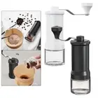 Manual Coffee Grinder with Brush Espresso Hand Grinder