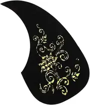 Kisangel Acoustic Guitar Pickguard with Pattern Durable Scratch Plate for Easy Installation Stylish Scratch Plate to Personalize Your Guitar Replacement Part for Musicians