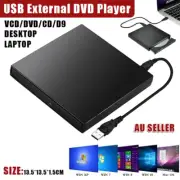 External USB Portable Burner CD RW DVD ROM Burner Player Drive For Mac Windows