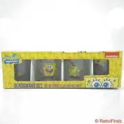 SpongeBob Squarepants Mini/ShotGlass Glassware Set of 4 (1.5 oz, Nickelodeon)