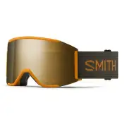 Smith Squad Mag Snow Goggles, Rust Frame, ChromaPop Sun Black Gold Mirror Lens