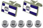 [Select Gifts] Shirt Dress Studs Piuma City Espirito Santo State Flag Cufflinks