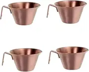 MUCKLILY Pcs Stainless Steel Espresso Measuring Cup Ounce Markings Shot Cups Espresso Accessories for Portable and Easy to Clean