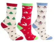 SnowStoppers Premium Alpaca Christmas Holiday Socks for Kids