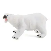 Animal Figurines Toys Preschool Educational Zebra/Polar Bear/Elephant/Tiger/Lion/Rhino Forest Animals Sets Cupcake Decor
