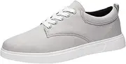 [Generic] Vegan Men Shoes Fashionable and Simple Solid Color Thick Bottomed Flat Bottomed Comfortable Canvas Lace Up Oversized Shoes Men Shoe Wide Width
