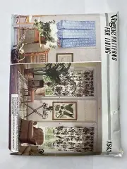 VINTAGE VOGUE 1843 PATTERNS FOR LIVING CURTAINS HOME DECOR UNCUT