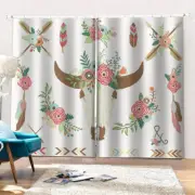 Gentle and concise decorative style Printing 3D Blockout Curtains Fabric Window