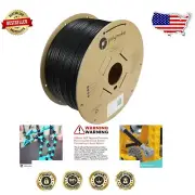 Eco-Friendly 2.85mm PLA Black Filament 3kg - Tangle-Free for Smooth Printing