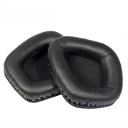 Black Protein Leather Earpads for Corsair Void Pro Elite - Set of 2