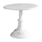 Elegant White Metal Cake Stand Non Slip Round for Wedding Party Decor