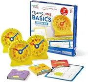 hand2mind Telling Time Basics Center Kit, Numberline Learning Clock, Kids Clock Learning, Teaching Clock, Telling Time Teaching Clock, Clock for Kids Learning to Tell Time, Kids Learning Clock