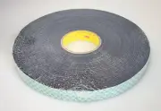 3M 4056 Double Coated Urethane Foam Tape Black, 1 in x 36 yd x 1/16 in, 1 Roll