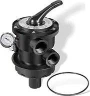 SP0714T fits for All Hayward Above-Ground Pro and VL Series Mount Sand Filter with 1-1/2" FIP Plumbing Connection Size for 1.5-Inch FIP Plumbing 7-Positions Clamp Style Control Valve Black Upgraded