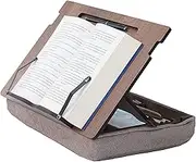 Vigo Wood Book Stand with Storage, Book Holder, Reading Stand, Cookbook Holder, Recipe Book Stand, Wooden Book Stands for reading, Cookbook stand for kitchen, Book Holder for reading in bed (Walnut)