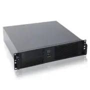 2U Micro ATX Compact Rackmount 2 X 5.25 Chassis Support ATX PC PS2 PSU with Side