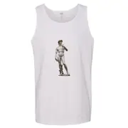 Michelangelo Statue of David Sculpture Mens White Tank Top Singlet T Shirt